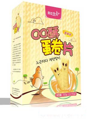 貝拉寶貝蛋黃味蛋卷片