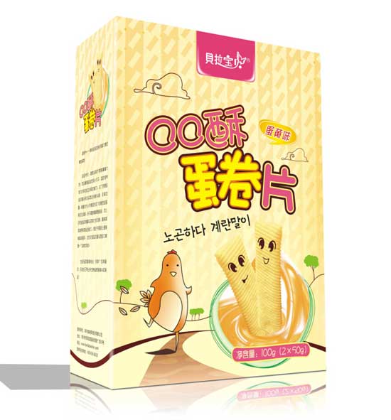 貝拉寶貝蛋黃味蛋卷片