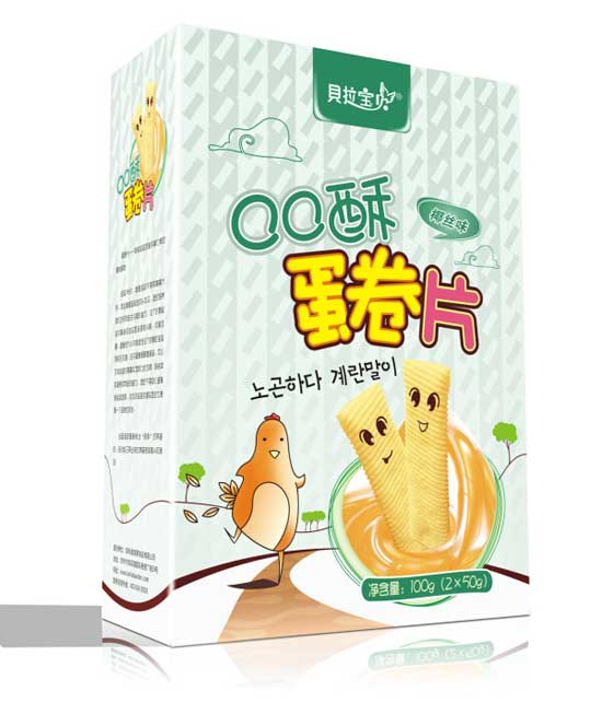 貝拉寶貝椰絲味蛋卷片