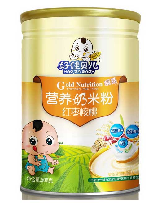 好佳貝兒紅棗核桃營養奶米粉