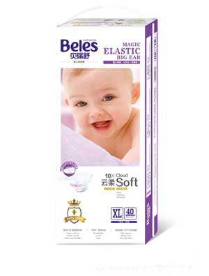 貝瑞舒魔力彈柔紙尿褲(中)L碼