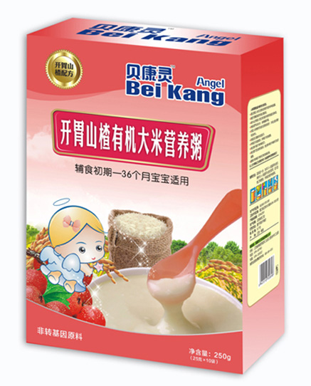 貝康靈開胃山楂有機大米營養粥(盒裝)