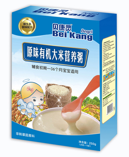 貝康靈原味有機大米營養粥(盒裝)