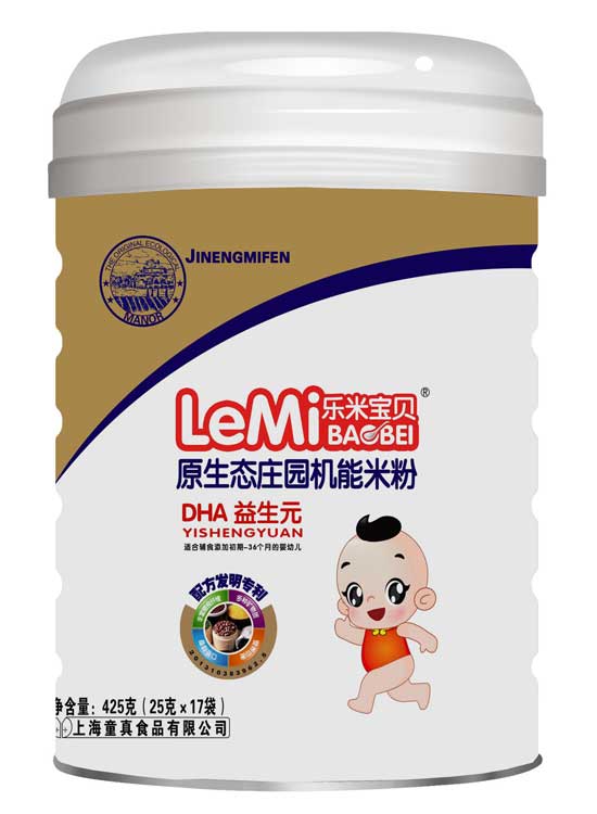 樂米寶貝桶裝米粉-DHA益生元