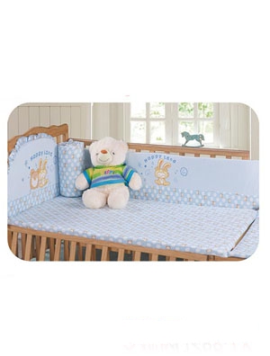 嬰兒坊嬰幼兒床圍用品藍色