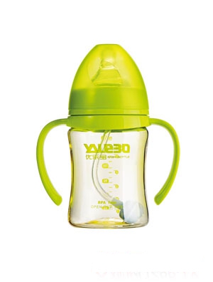 優樂寶PPSU寬口徑有柄自動奶瓶300ML(Y)