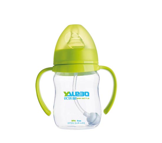 優樂寶PP寬口徑有柄自動奶瓶180ML(M)