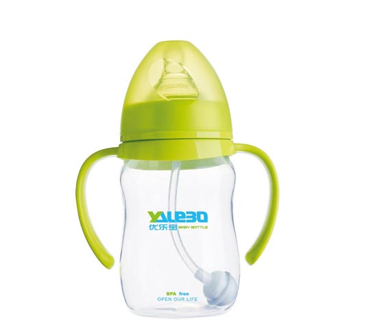 優樂寶PP寬口徑有柄自動奶瓶240ML(M)