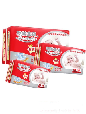 酷美寶貝金裝超極薄嬰兒紙尿片