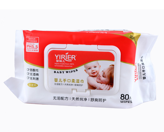 嬰瑞兒嬰兒手口柔濕巾80片