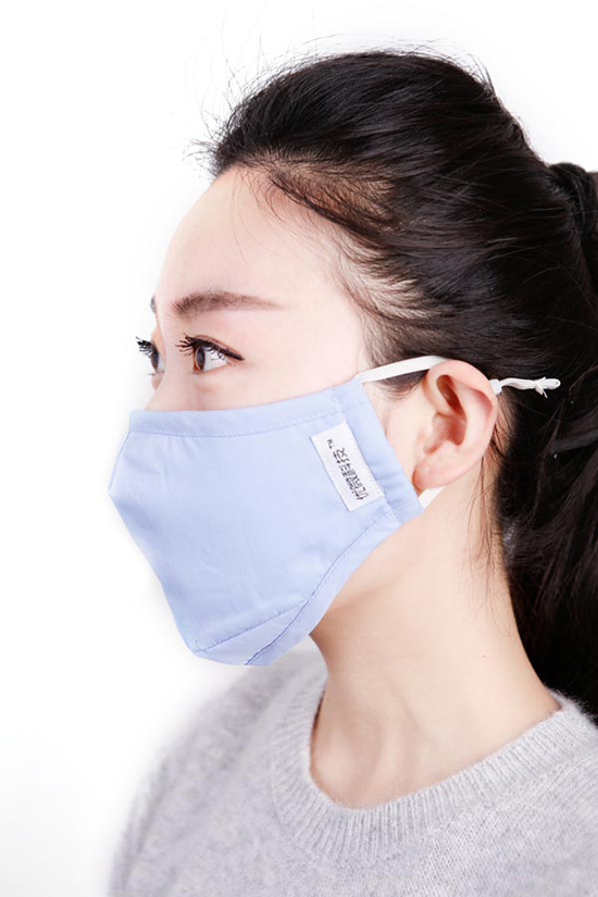 優微科技成人插片式防霾口罩---天藍