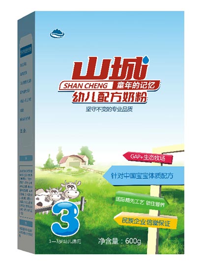 山城奶粉盒裝3段