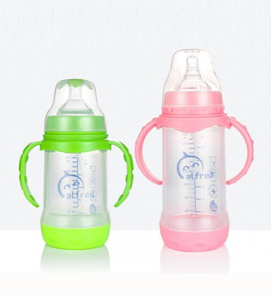 藍精靈外殼防護玻璃防爆奶瓶