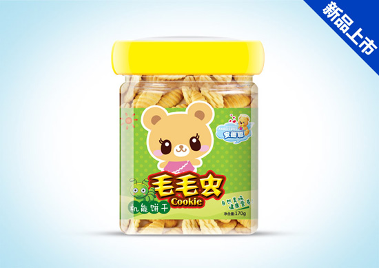 毛毛蟲(機能餅)餅干桶裝