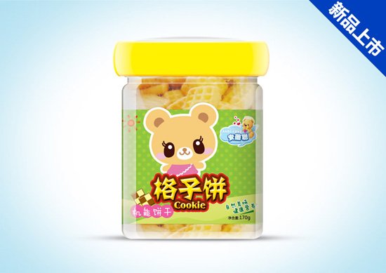 格子餅(機能餅)餅干桶裝