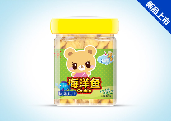 海洋魚(機能餅)餅干桶裝