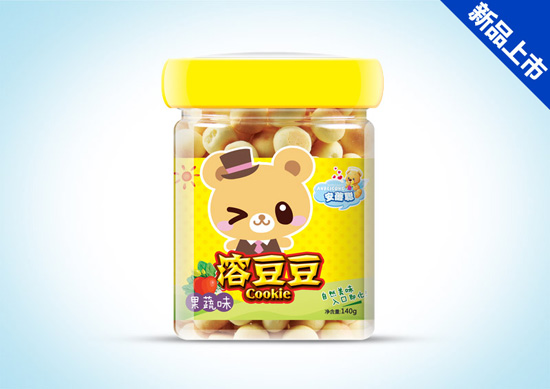 溶豆豆(果蔬)餅干桶裝