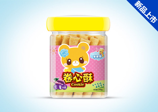 卷心酥(紫薯)餅干桶裝