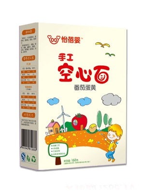 怡蓓嬰番茄蛋花手工空心面