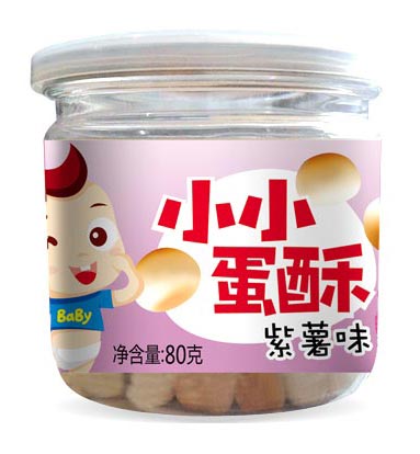 中毅80g小小蛋酥紫薯味