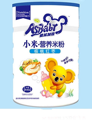 愛其加倍鐵鋅鈣果蔬小米營養米粉