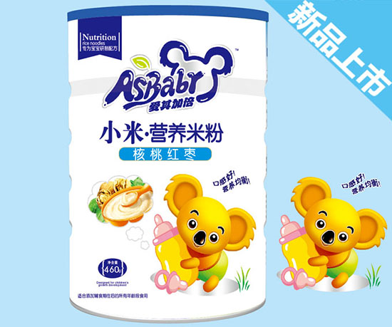 愛其加倍核桃紅棗小米營養米粉