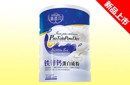 嘉盈貝鐵鋅鈣蛋白質粉1000克