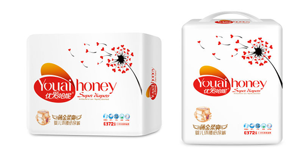 優愛哈妮嬰兒環腰紙尿褲S72片