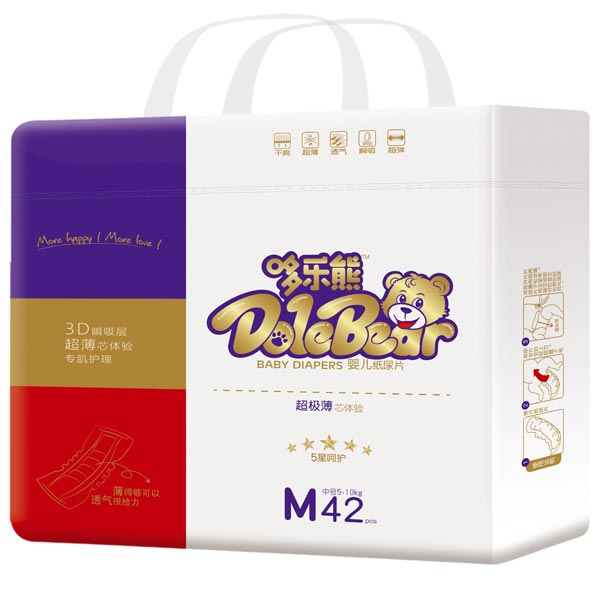 哆樂熊超薄芯紙尿片M42