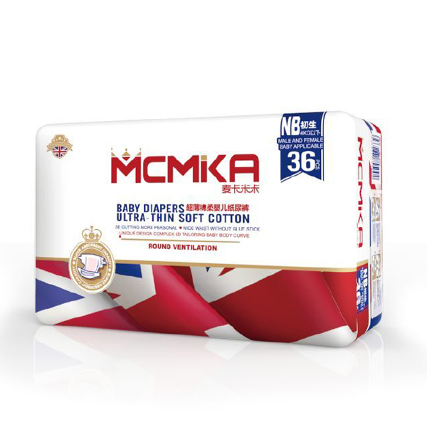 麥卡米卡超薄棉柔紙尿褲NB36