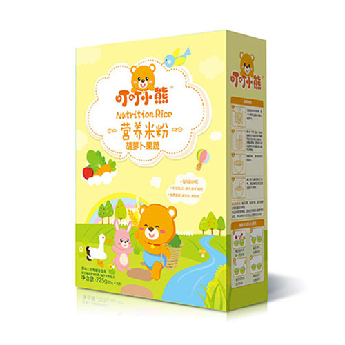 叮叮小熊營養米粉盒裝-胡蘿卜果蔬