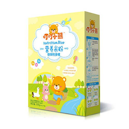 叮叮小熊營養米粉盒裝-鐵鋅鈣多維