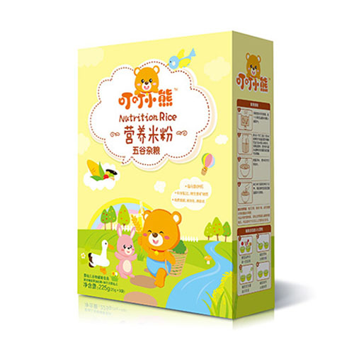叮叮小熊營養米粉盒裝-五谷雜糧