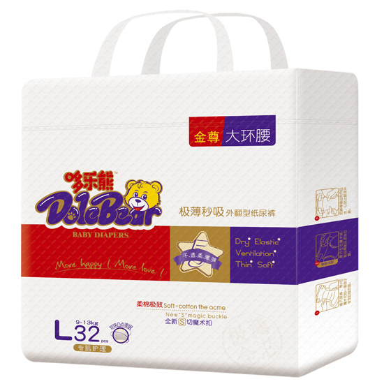 哆樂熊金樽大環腰紙尿褲L32