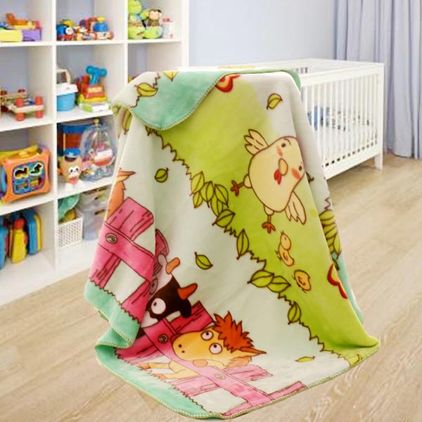 亞奧超柔蓋毯小動物綠色