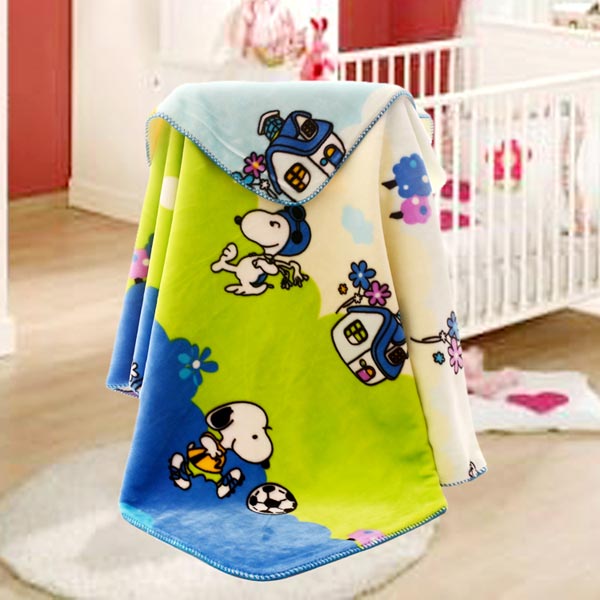 亞奧超柔云毯哈皮狗綠色