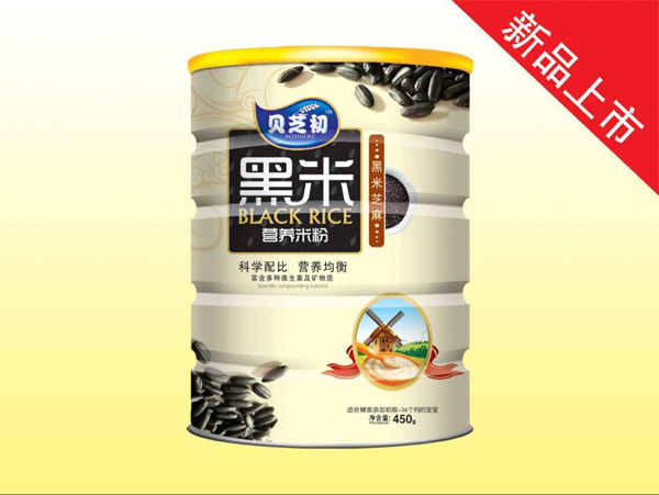 貝芝初黑米芝麻-黑米營養米粉聽裝