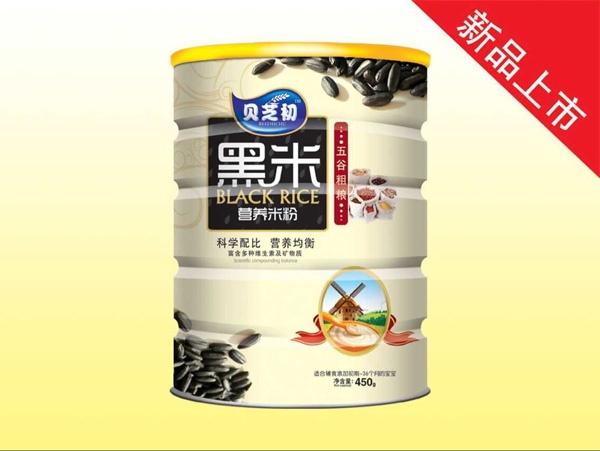 貝芝初五谷粗糧-黑米營養米粉聽裝