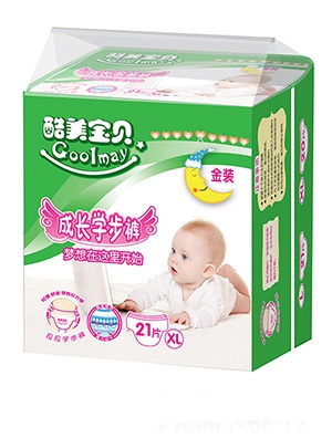 酷美寶貝成長學步褲XL21片