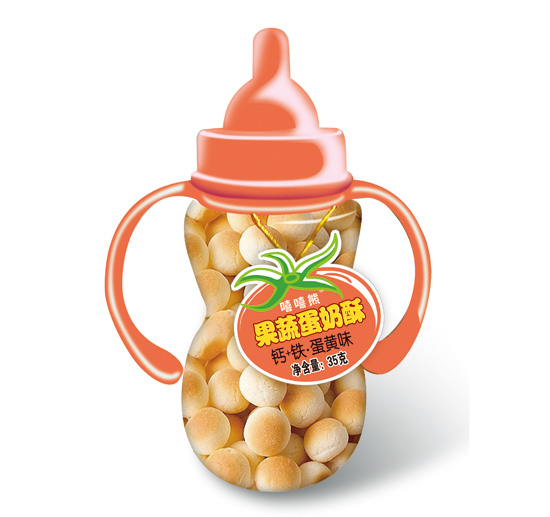 嘻嘻熊果蔬蛋奶酥鈣鐵蛋黃味