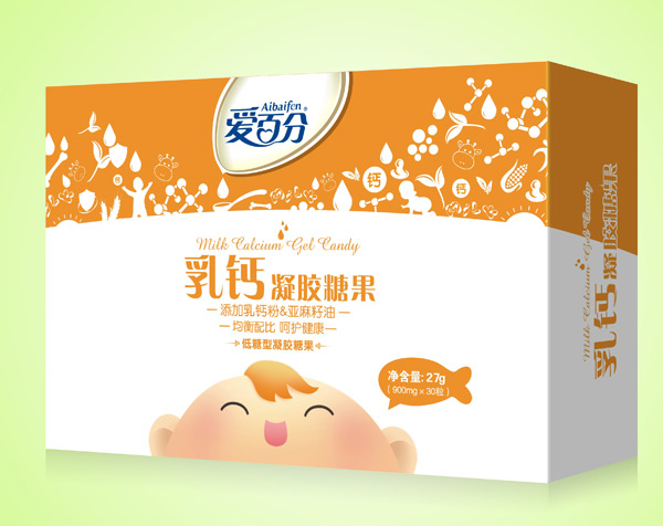 百分愛乳鈣凝膠糖果