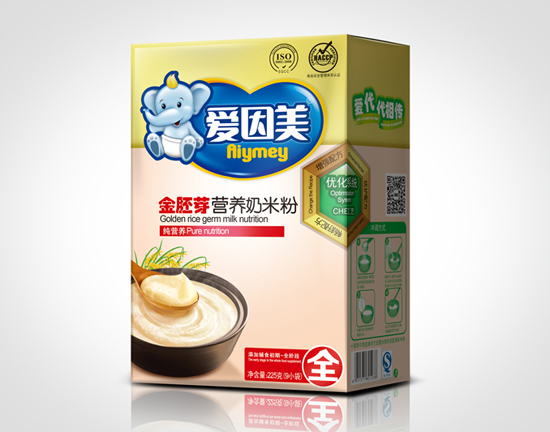 愛因美金胚芽營養奶米粉-純營養