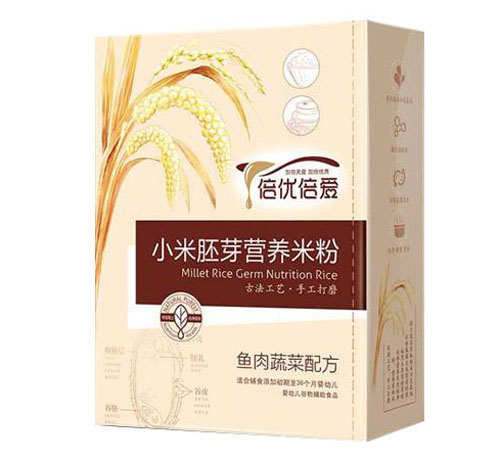 倍優倍愛魚肉蔬菜小米胚芽營養米粉