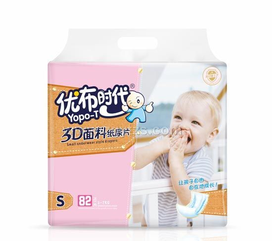 優布時代3D面料紙尿片S82片