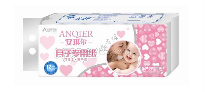 安琪爾月子專用紙無芯卷紙-12卷