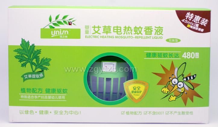 艾草電熱蚊香液2支+1電熱器