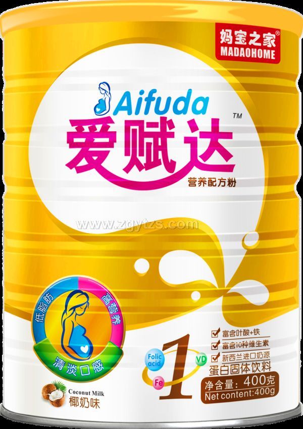 愛賦達營養配方粉~椰奶味1段 罐裝