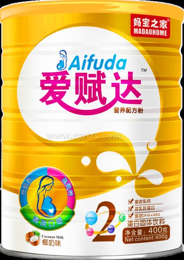 愛賦達營養配方粉~椰奶味2段 罐裝