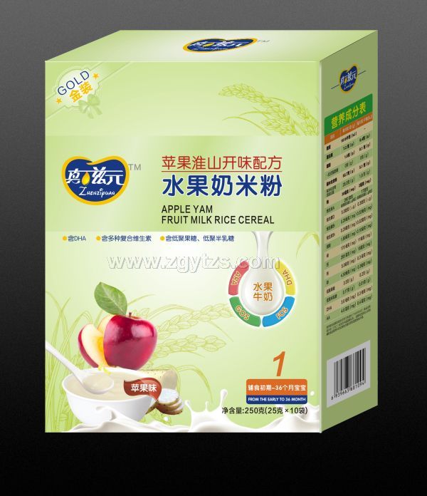 真滋元水果奶米粉蘋果淮山配方