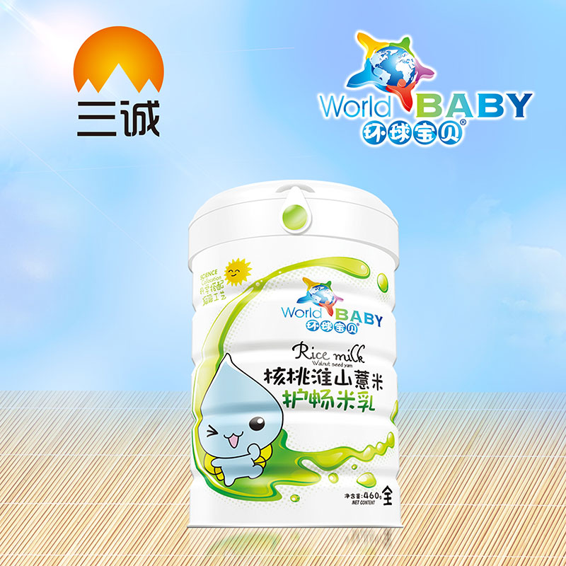 環球寶貝核桃淮山薏米桶裝